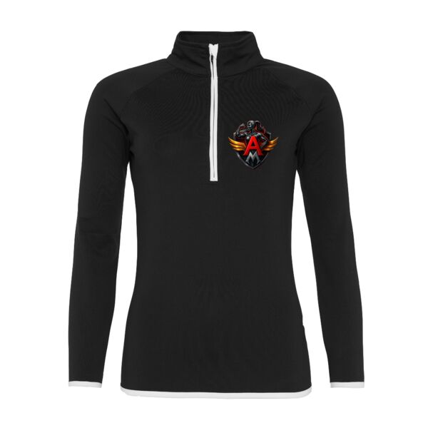 Girlie Half Zip Sweat Top Thumbnail