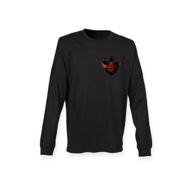 Unisex drop shoulder slogan top Thumbnail